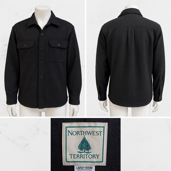 Northwest Territory Other - Northwest Territory Jacket Unisex Large VTG Y2K Sherpa Lined Trucker Suede READ